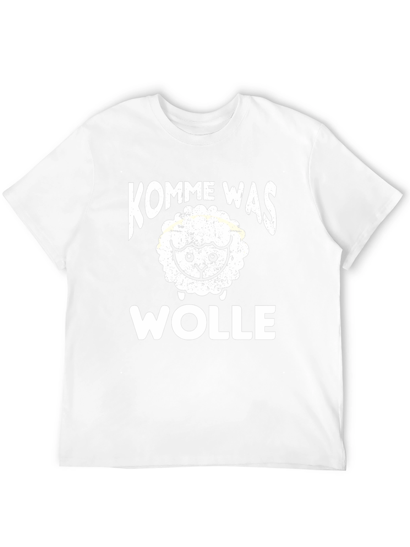 Kommewas Wolle Sheep T-Shirt - Black Cotton Tee