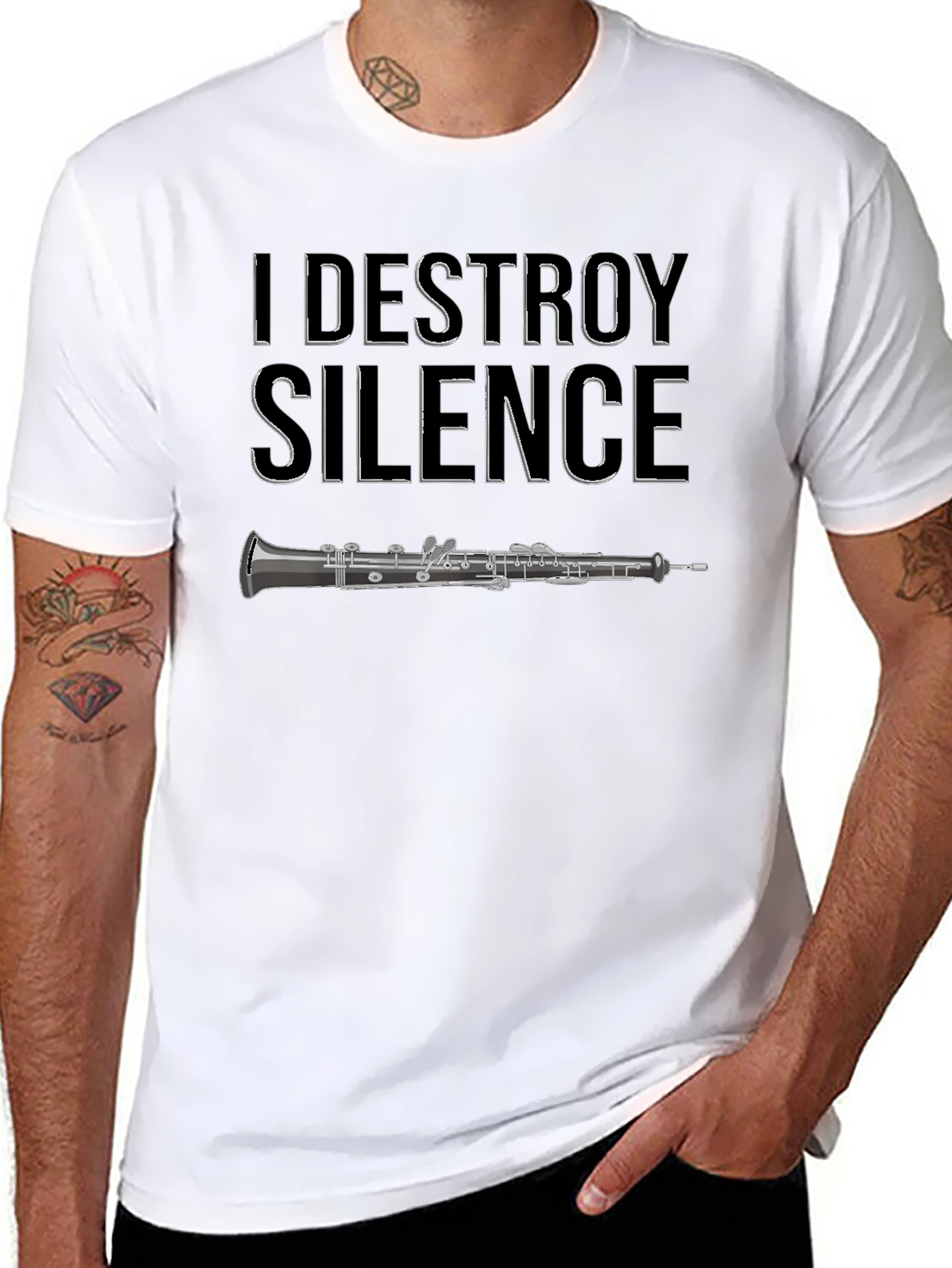 I Destroy Silence Oboe T-Shirt