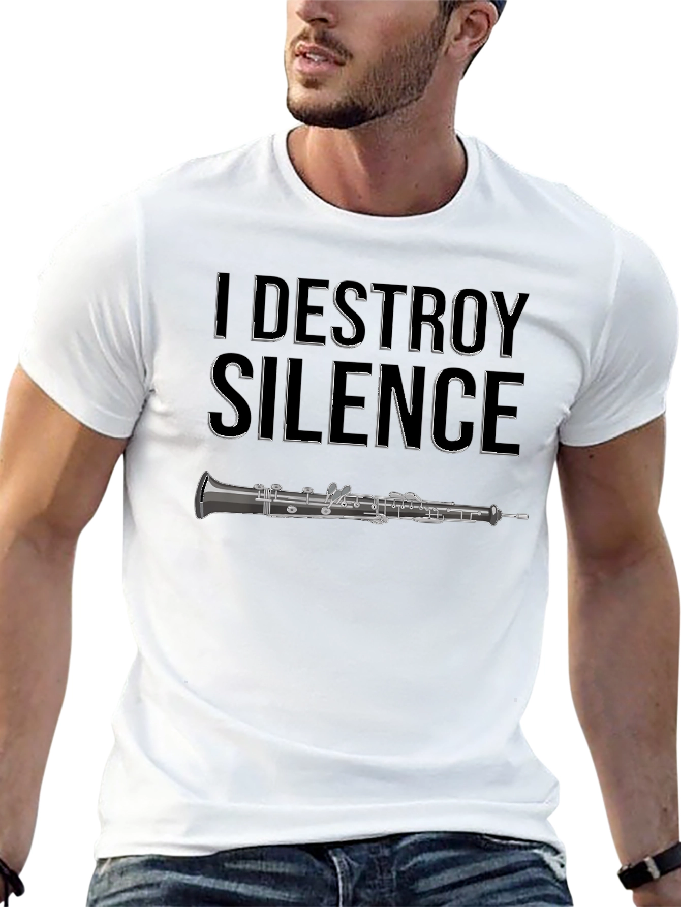 I Destroy Silence Oboe T-Shirt