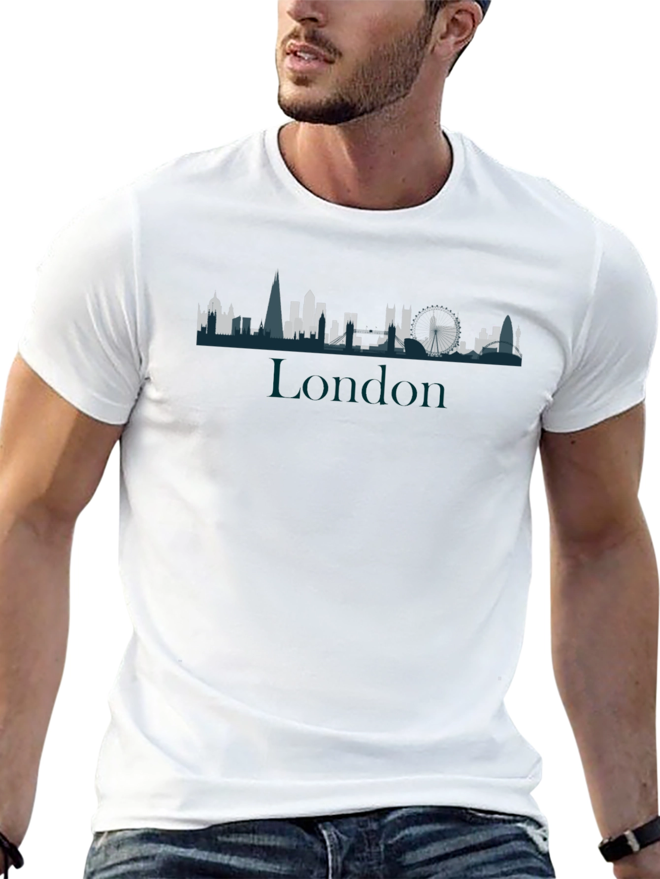 London Skyline Graphic Tee - Modern Cityscape T-Shirt