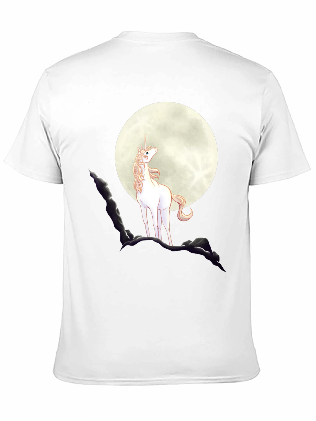 Unicorn Moon Graphic Tee - Black
