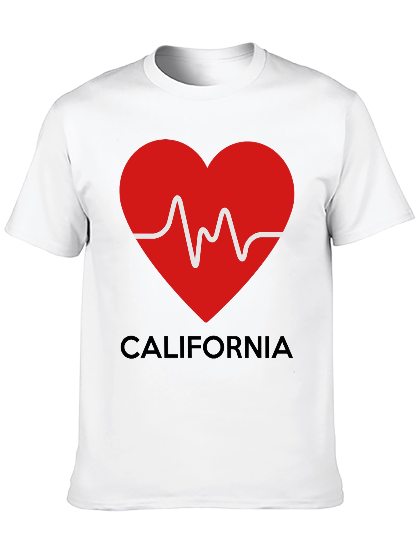 California Love Heartbeat T-Shirt