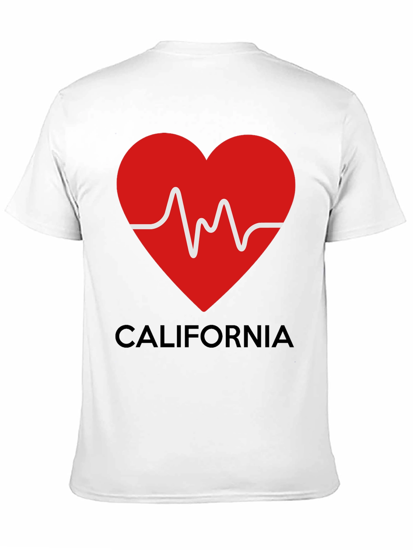 California Love Heartbeat T-Shirt