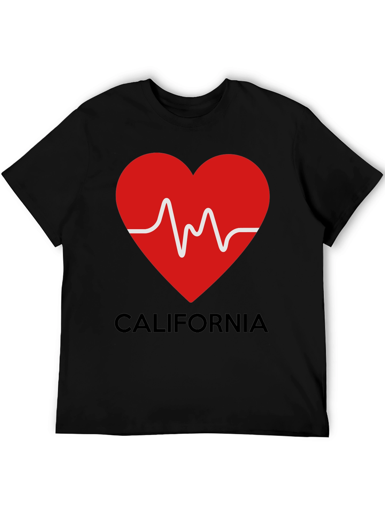 California Love Heartbeat T-Shirt