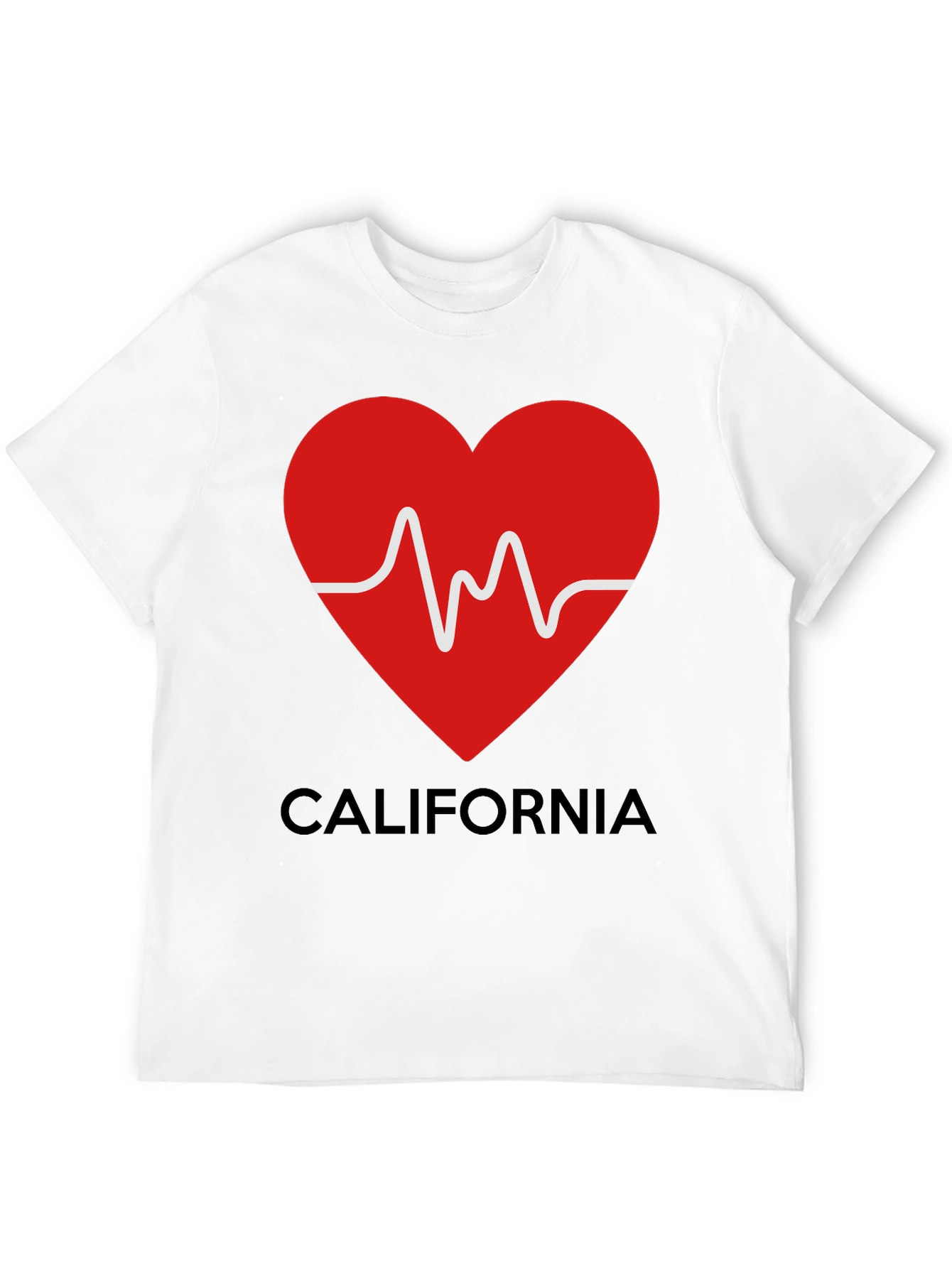California Love Heartbeat T-Shirt