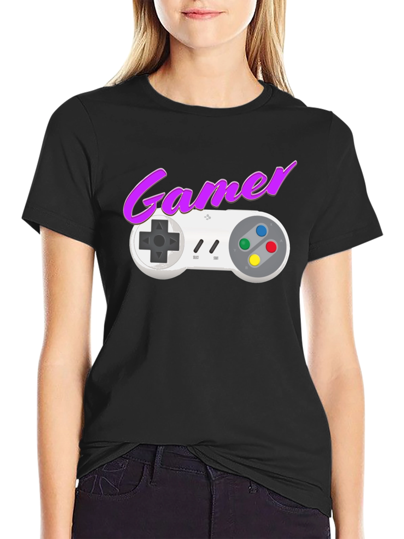 Retro Gamer T-Shirt - Classic Gaming Console Design