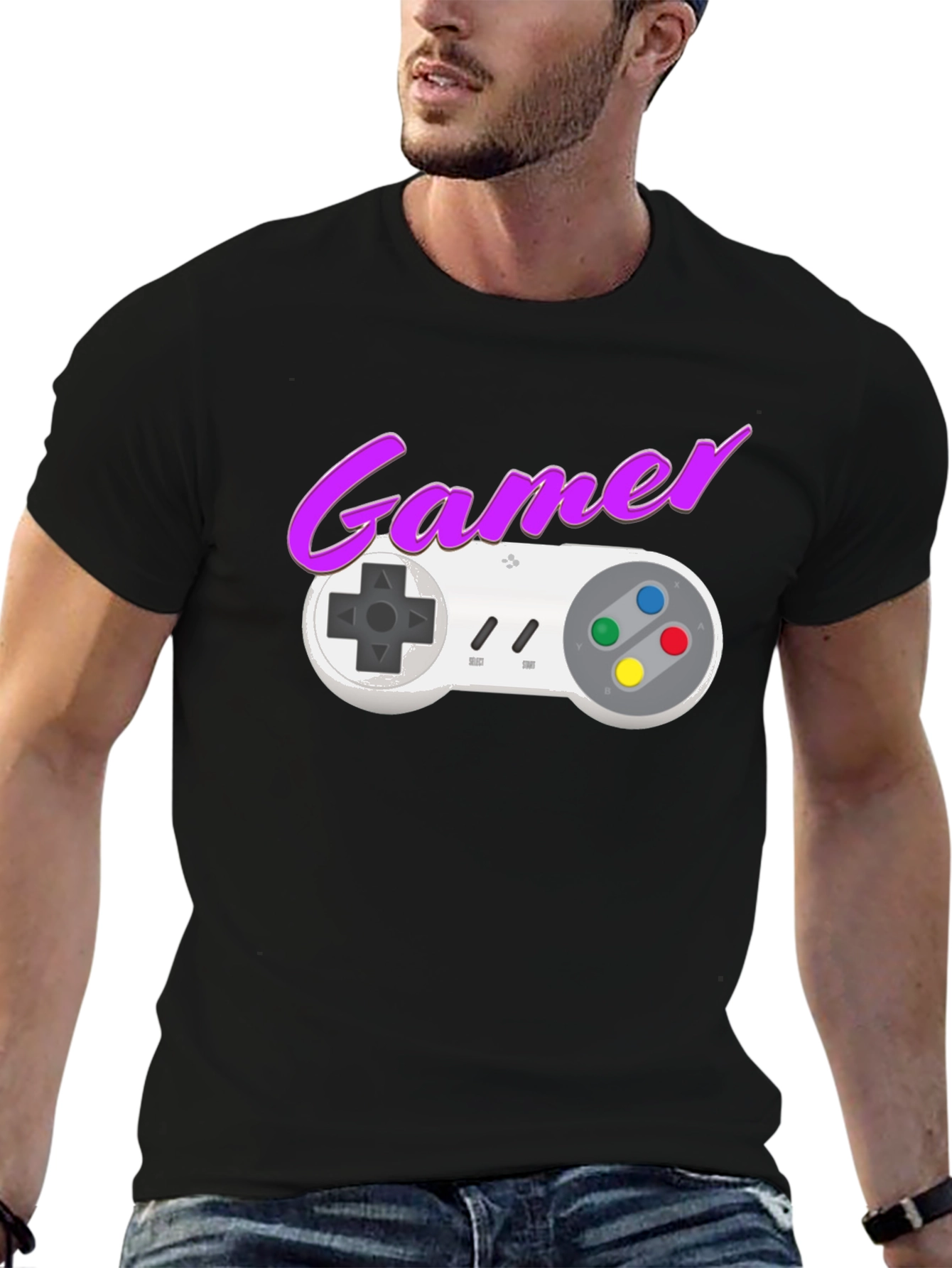 Retro Gamer T-Shirt - Classic Gaming Console Design