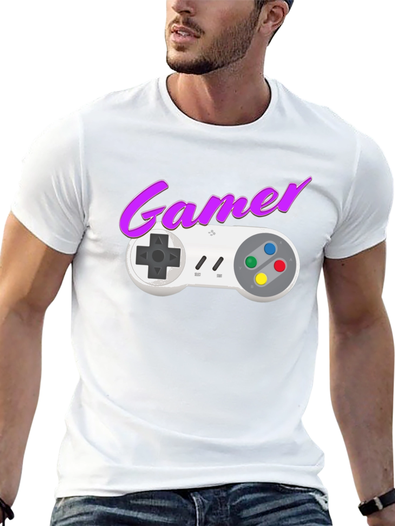 Retro Gamer T-Shirt - Classic Gaming Console Design