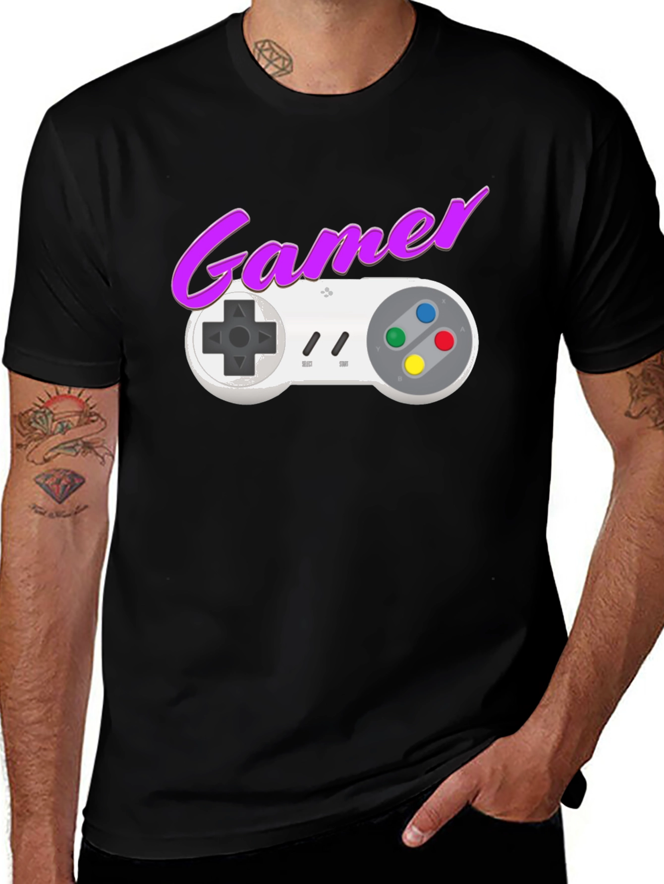 Retro Gamer T-Shirt - Classic Gaming Console Design