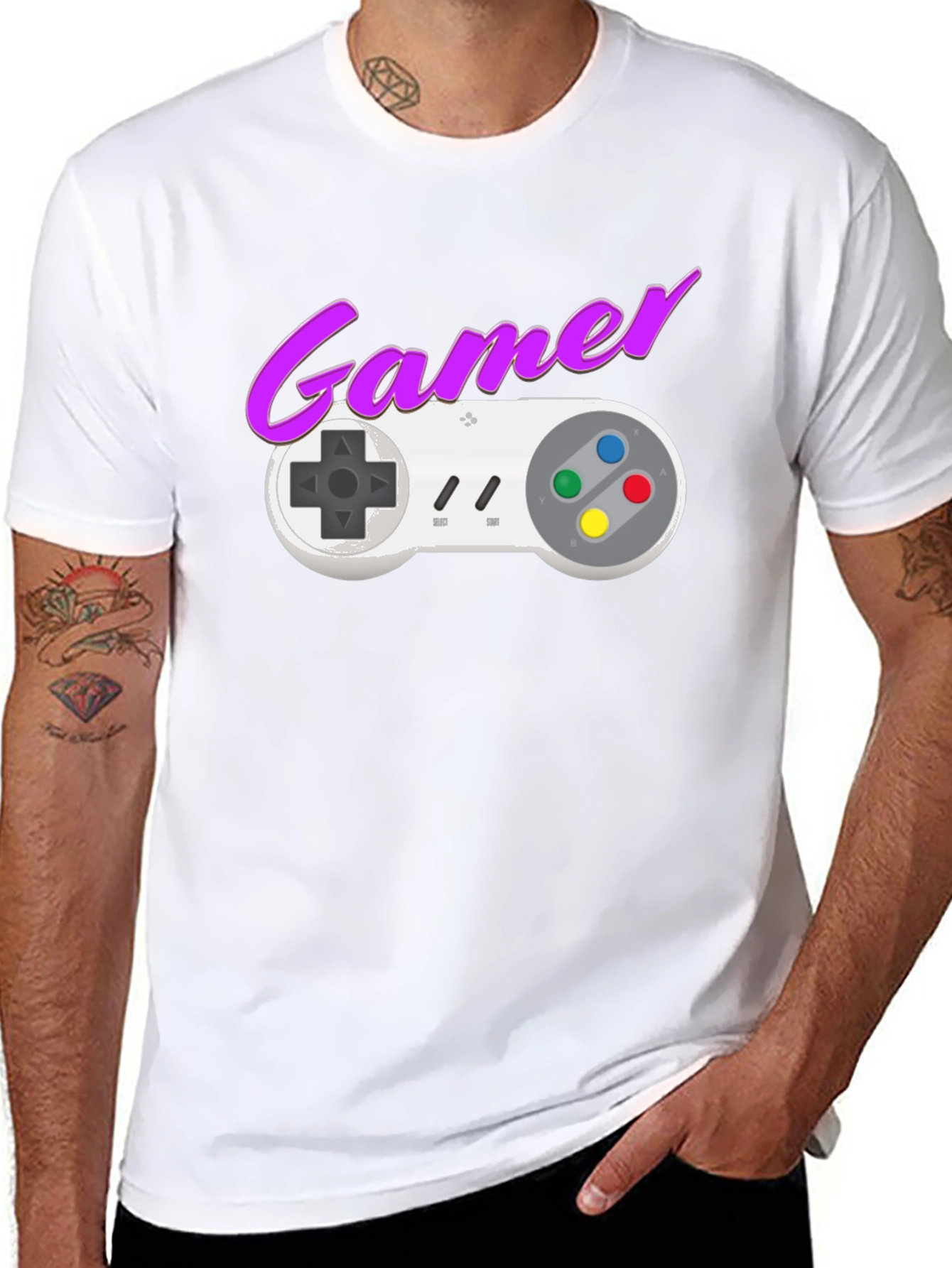 Retro Gamer T-Shirt - Classic Gaming Console Design