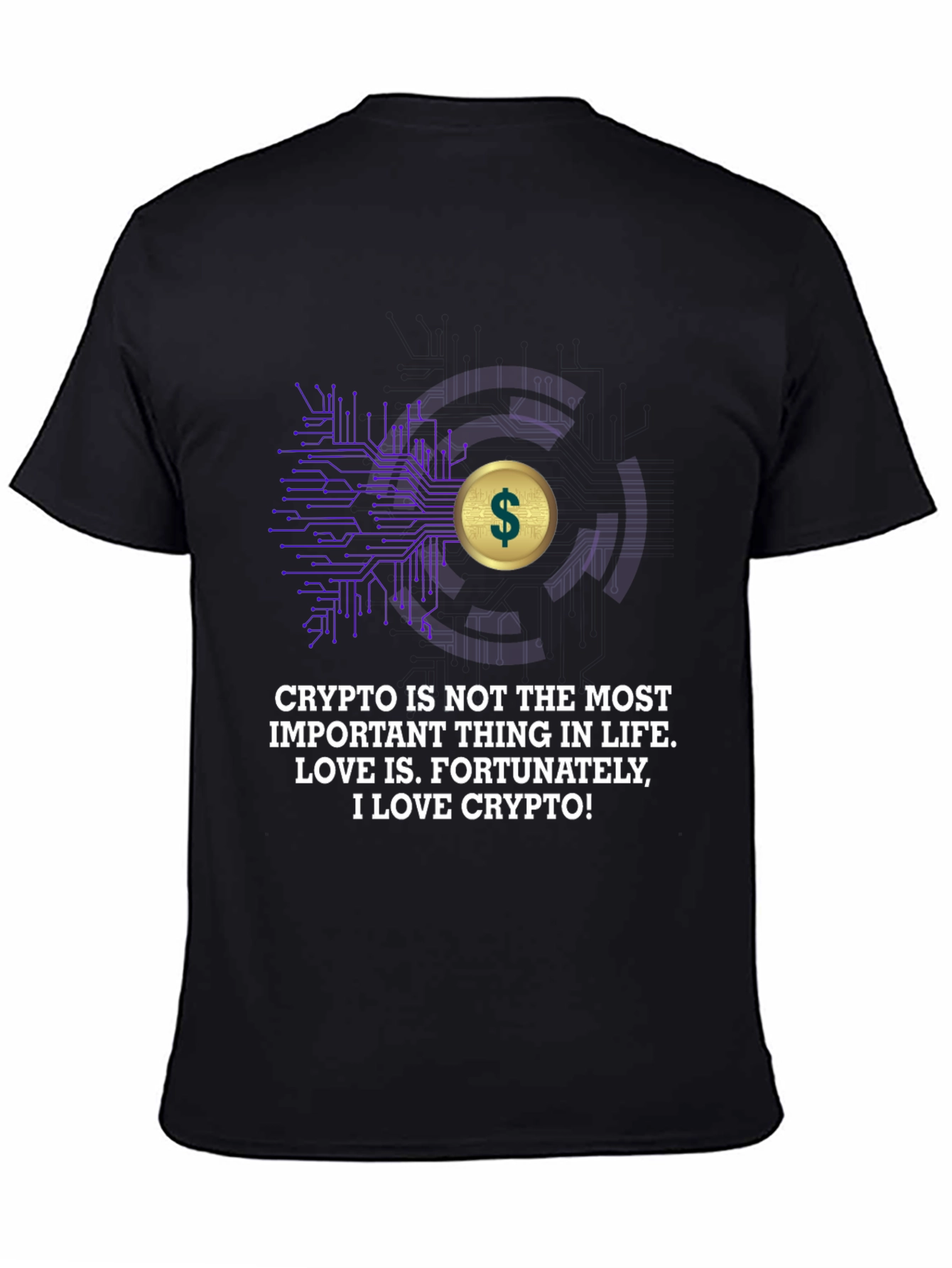 Crypto Love T-Shirt - Mens Black Tee