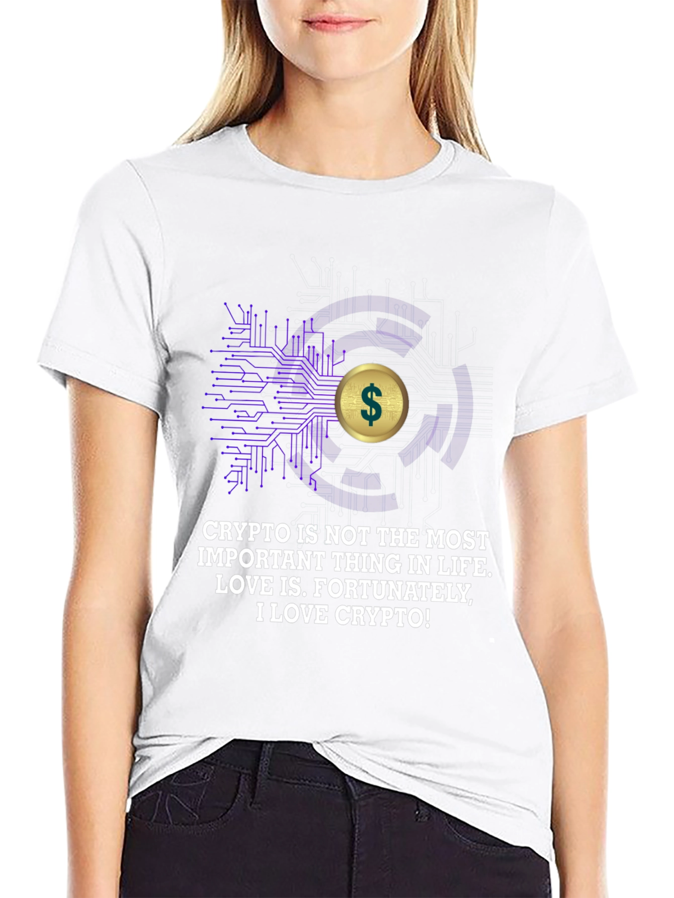 Crypto Love T-Shirt - Mens Black Tee