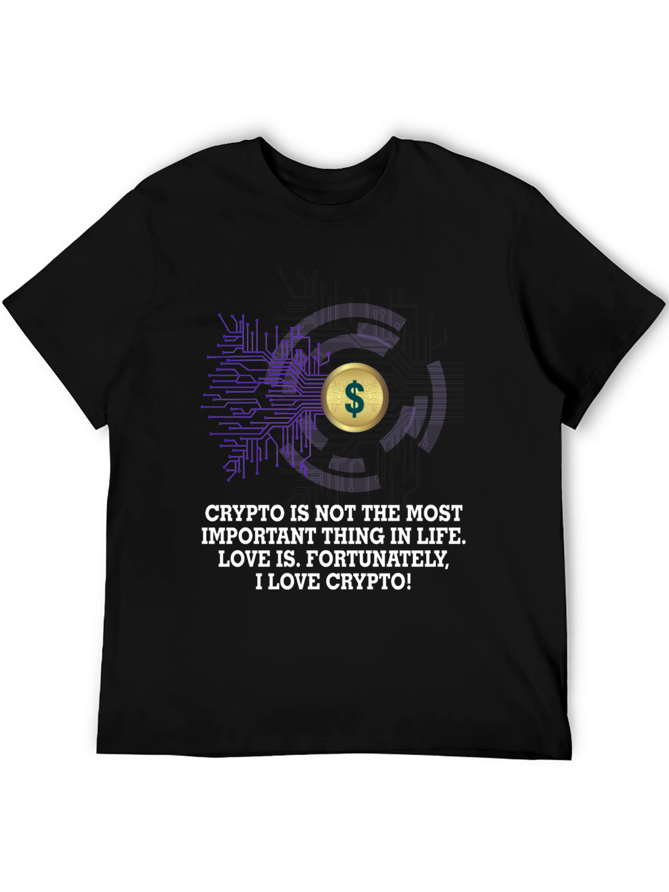 Crypto Love T-Shirt - Mens Black Tee