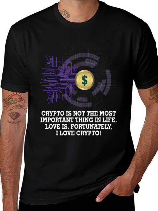 Crypto Love T-Shirt - Mens Black Tee