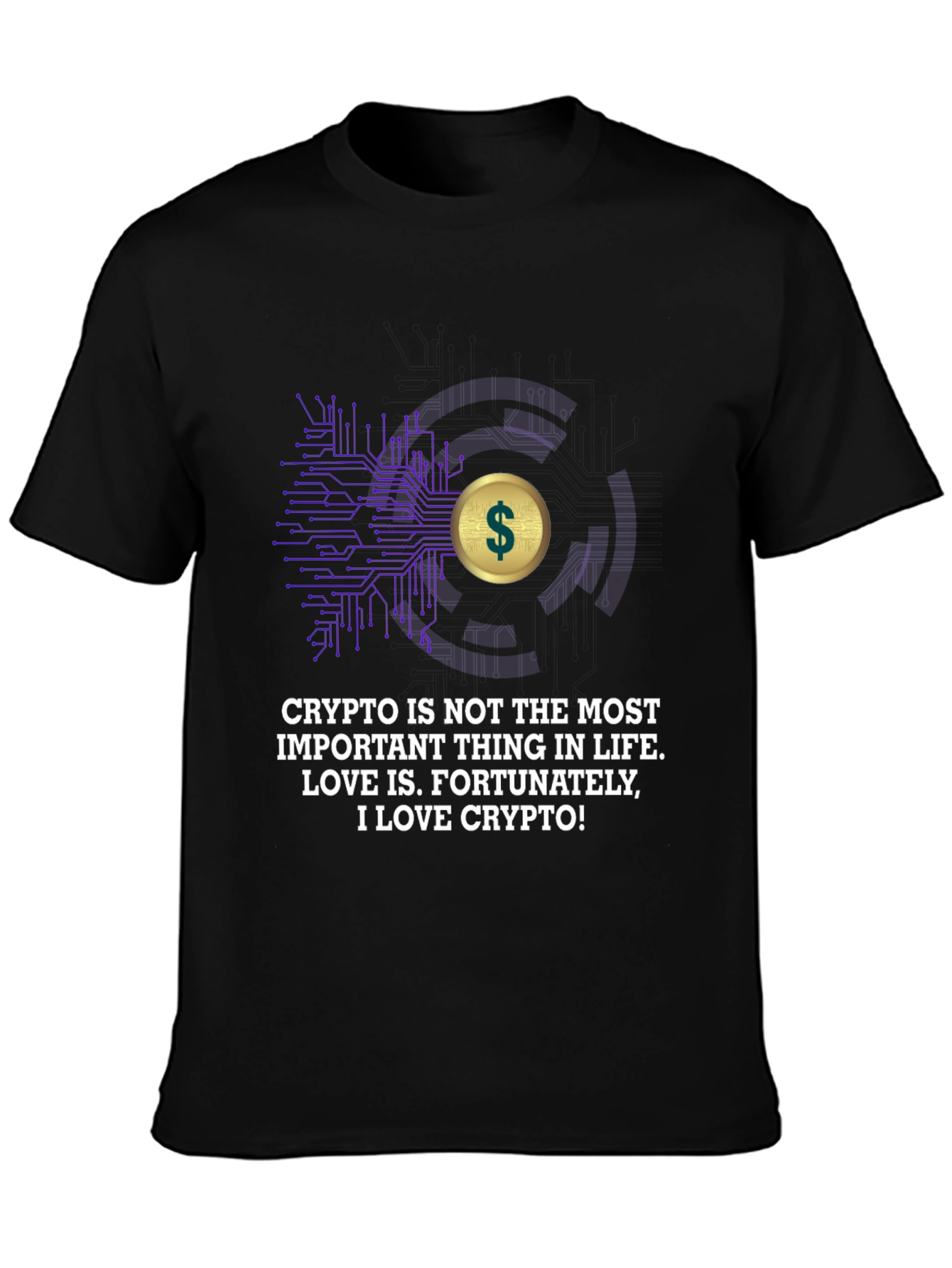 Crypto Love T-Shirt - Mens Black Tee