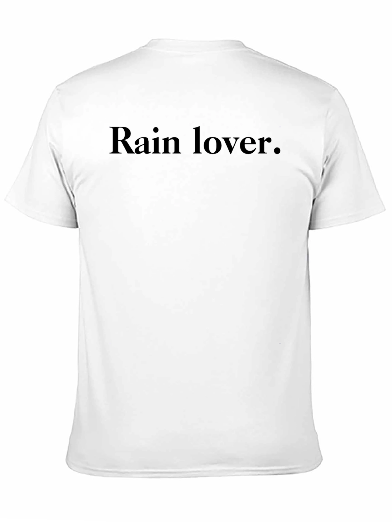 Rain Lover Black T-Shirt - Minimalist Design