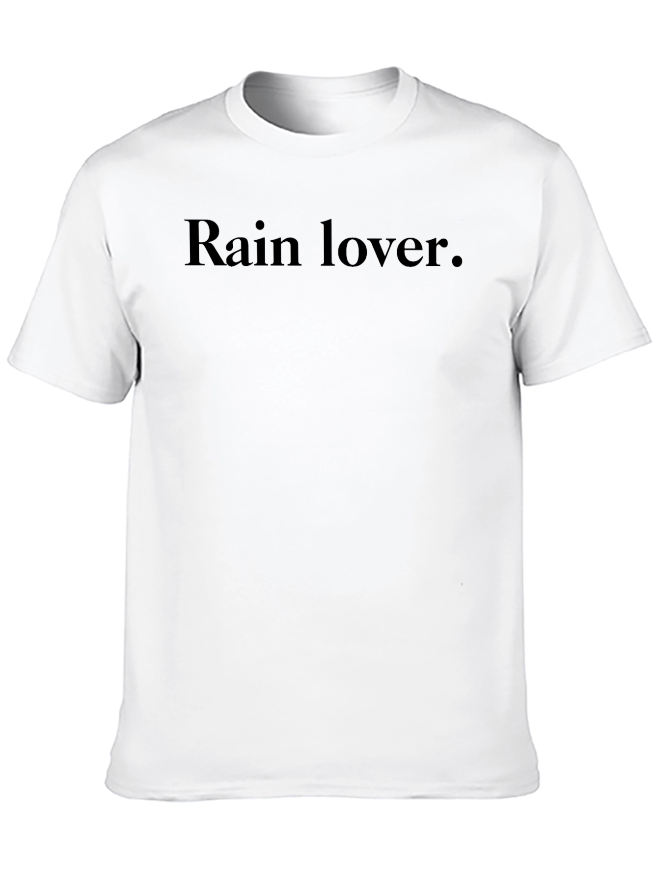 Rain Lover Black T-Shirt - Minimalist Design