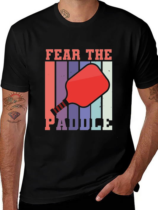 Fear The Paddle Graphic Tee - Retro Pickleball Shirt