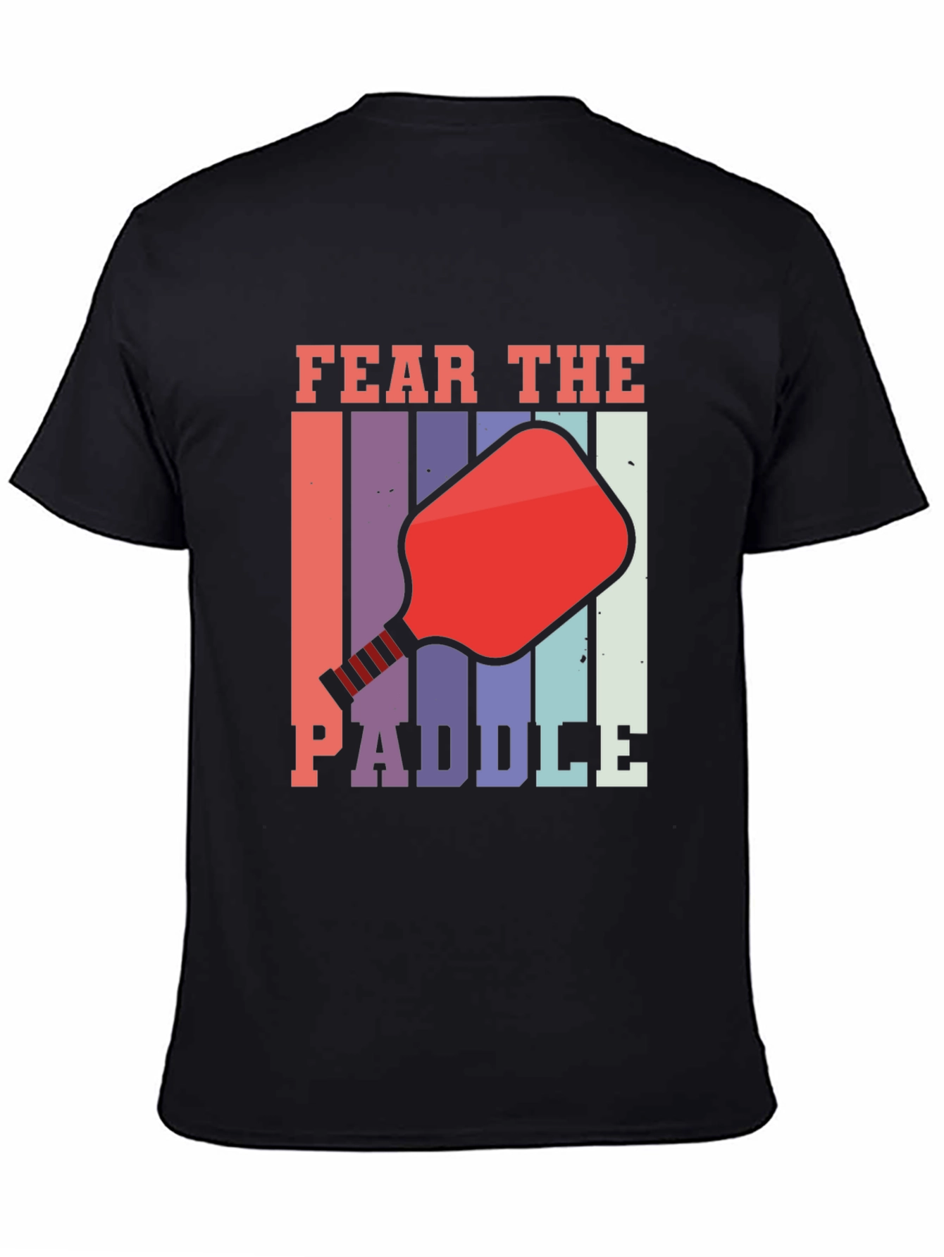 Fear The Paddle Graphic Tee - Retro Pickleball Shirt
