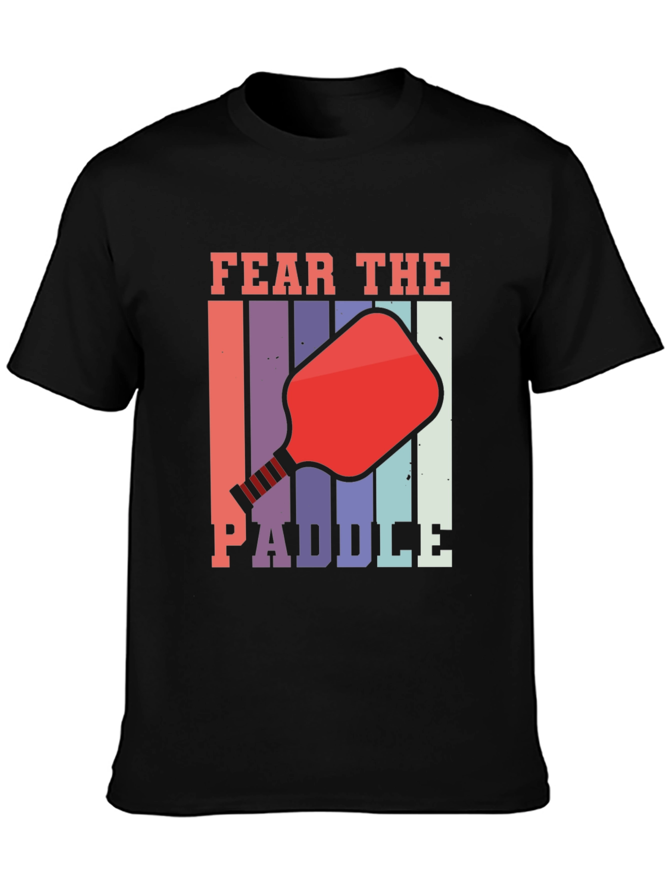 Fear The Paddle Graphic Tee - Retro Pickleball Shirt