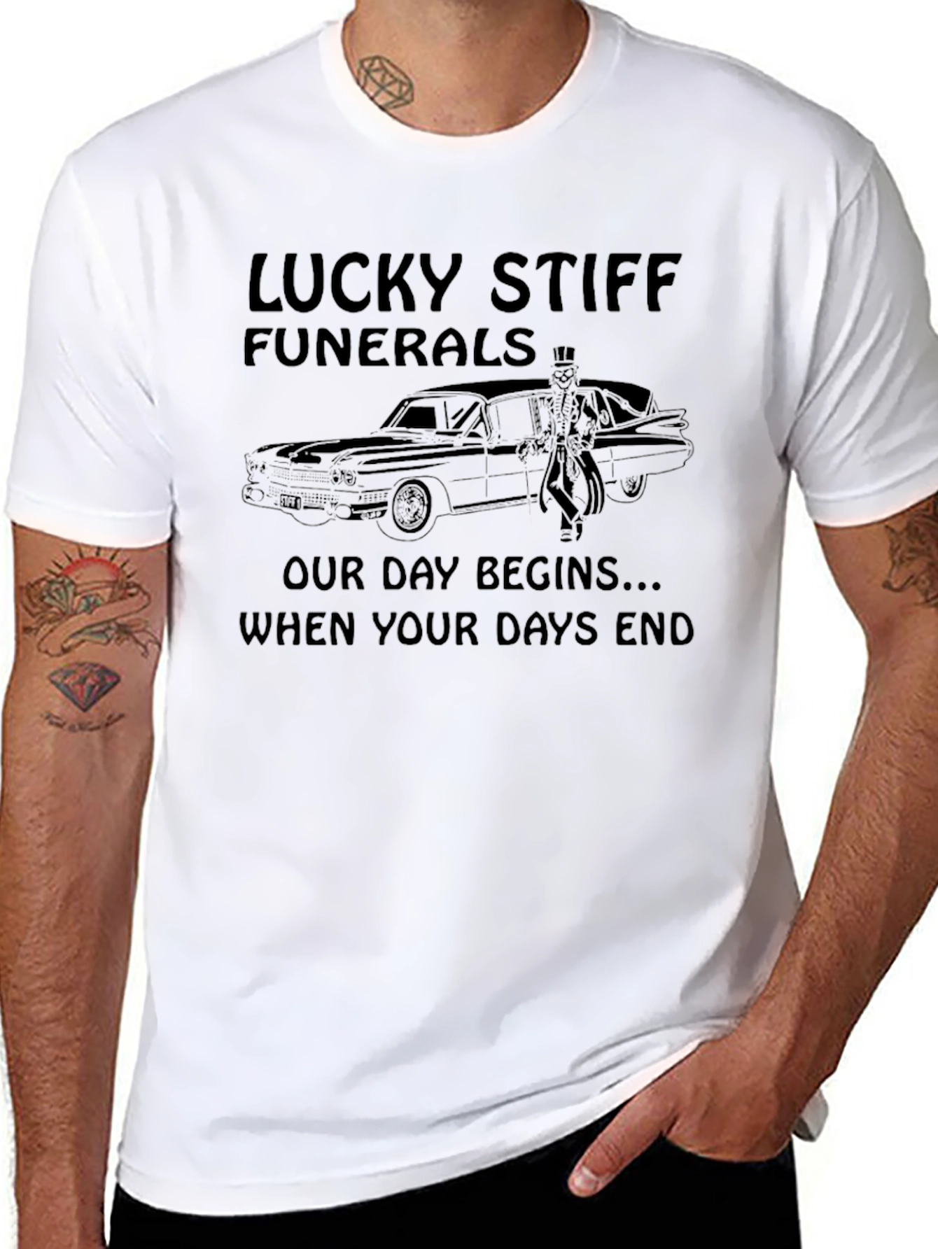 Lucky Stiff Funerals Graphic Tee