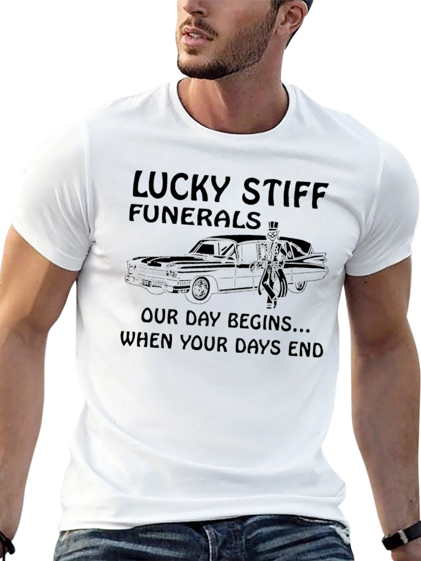 Lucky Stiff Funerals Graphic Tee