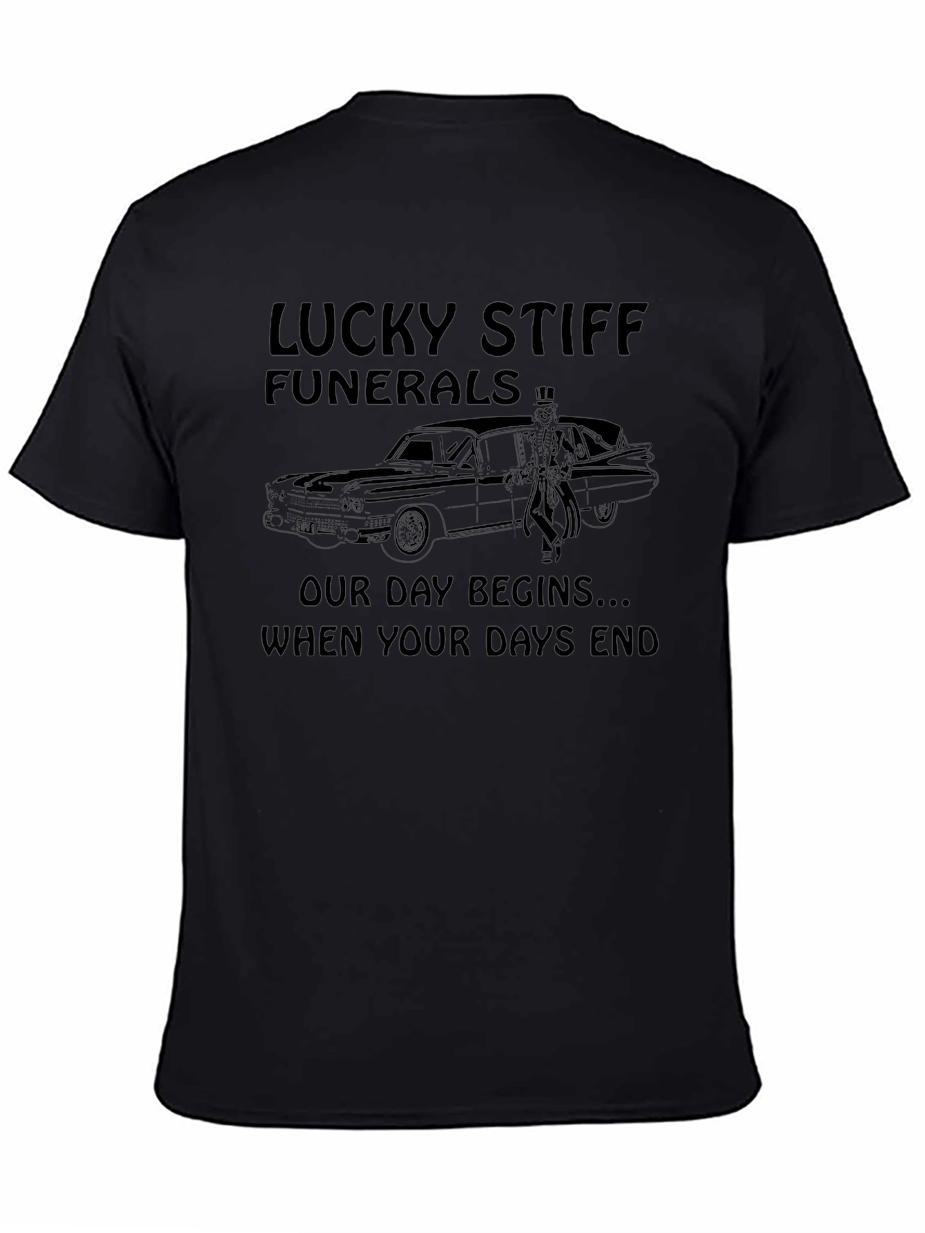 Lucky Stiff Funerals Graphic Tee