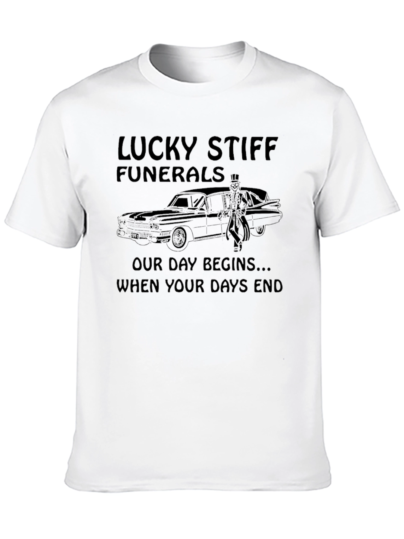 Lucky Stiff Funerals Graphic Tee