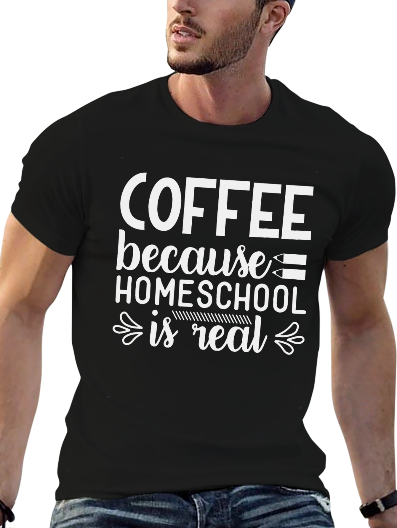 Coffee Because Homeschool Is Real T-Shirt