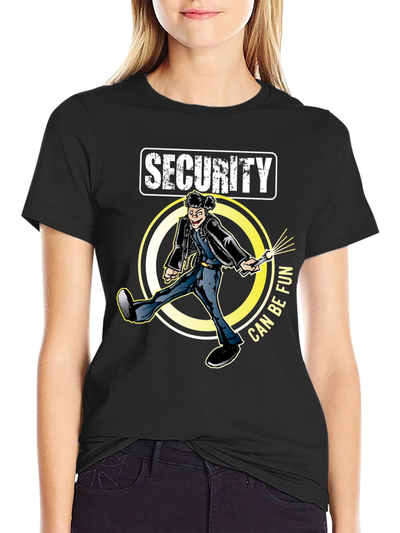 Security Can Be Fun Black T-Shirt