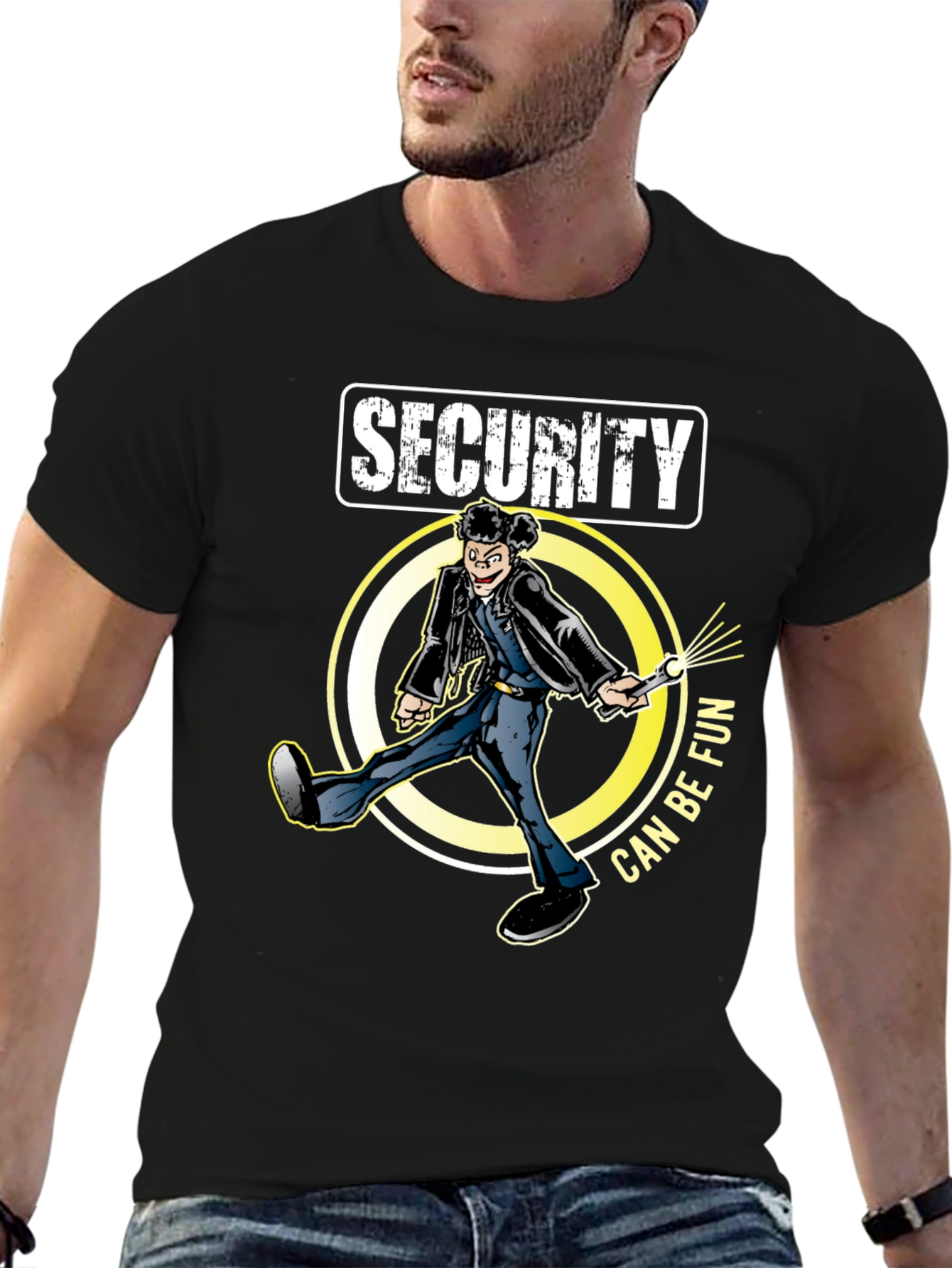 Security Can Be Fun Black T-Shirt