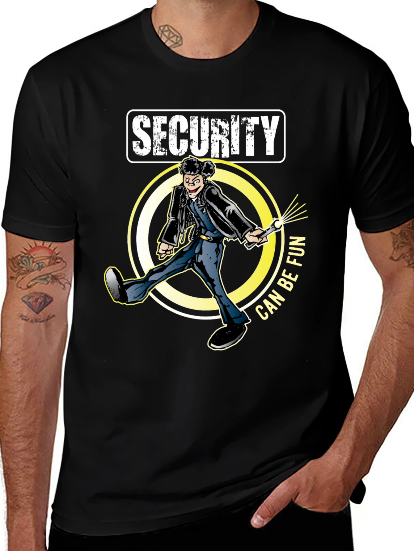 Security Can Be Fun Black T-Shirt
