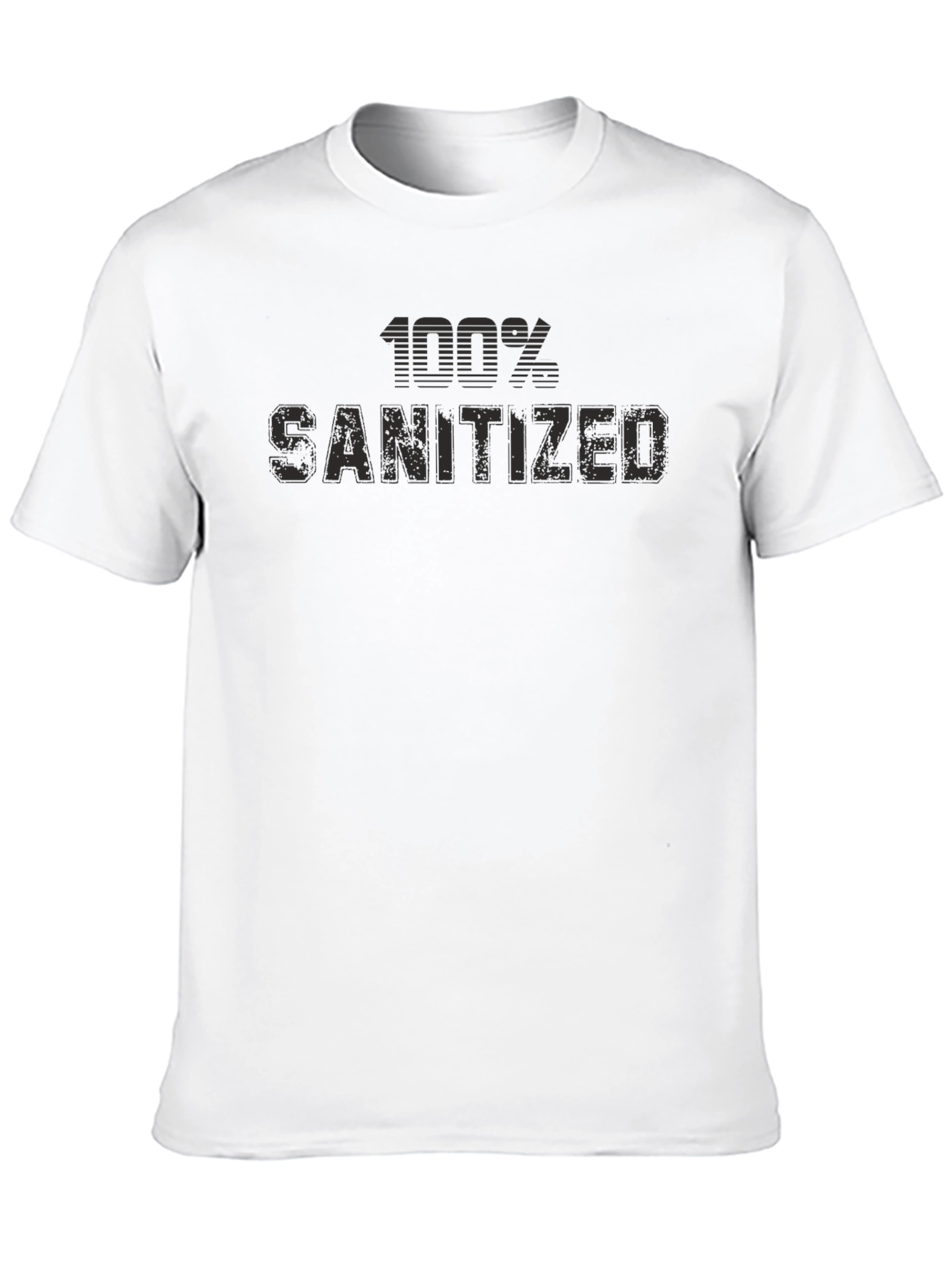 100% Sanitized Graphic T-Shirt - Black