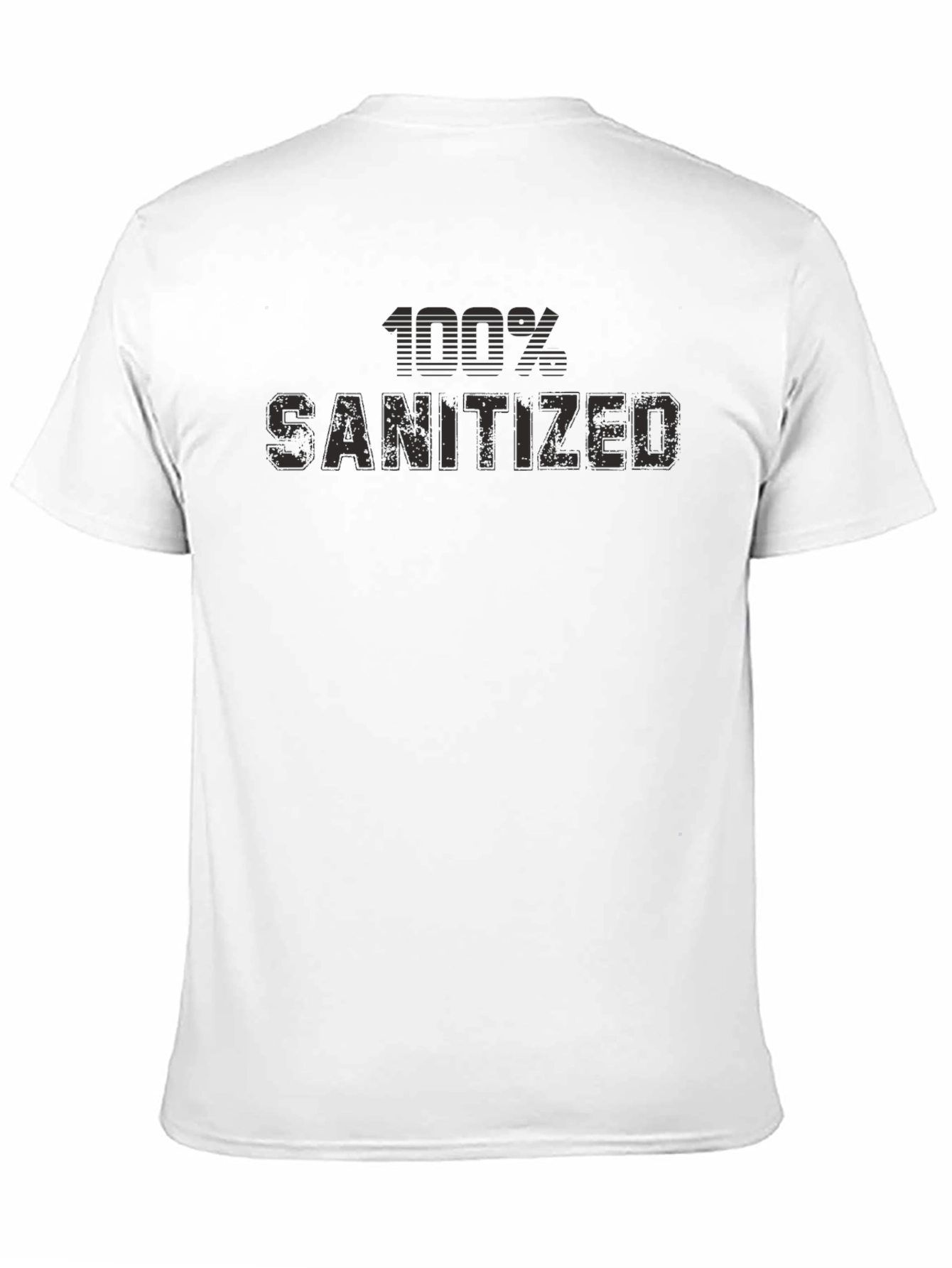 100% Sanitized Graphic T-Shirt - Black