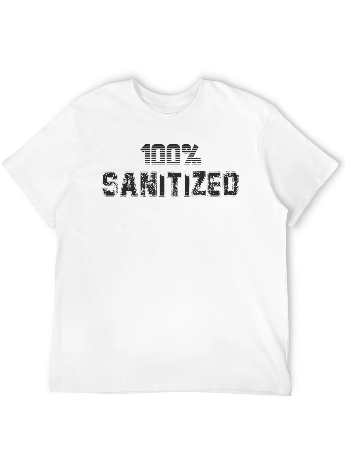 100% Sanitized Graphic T-Shirt - Black