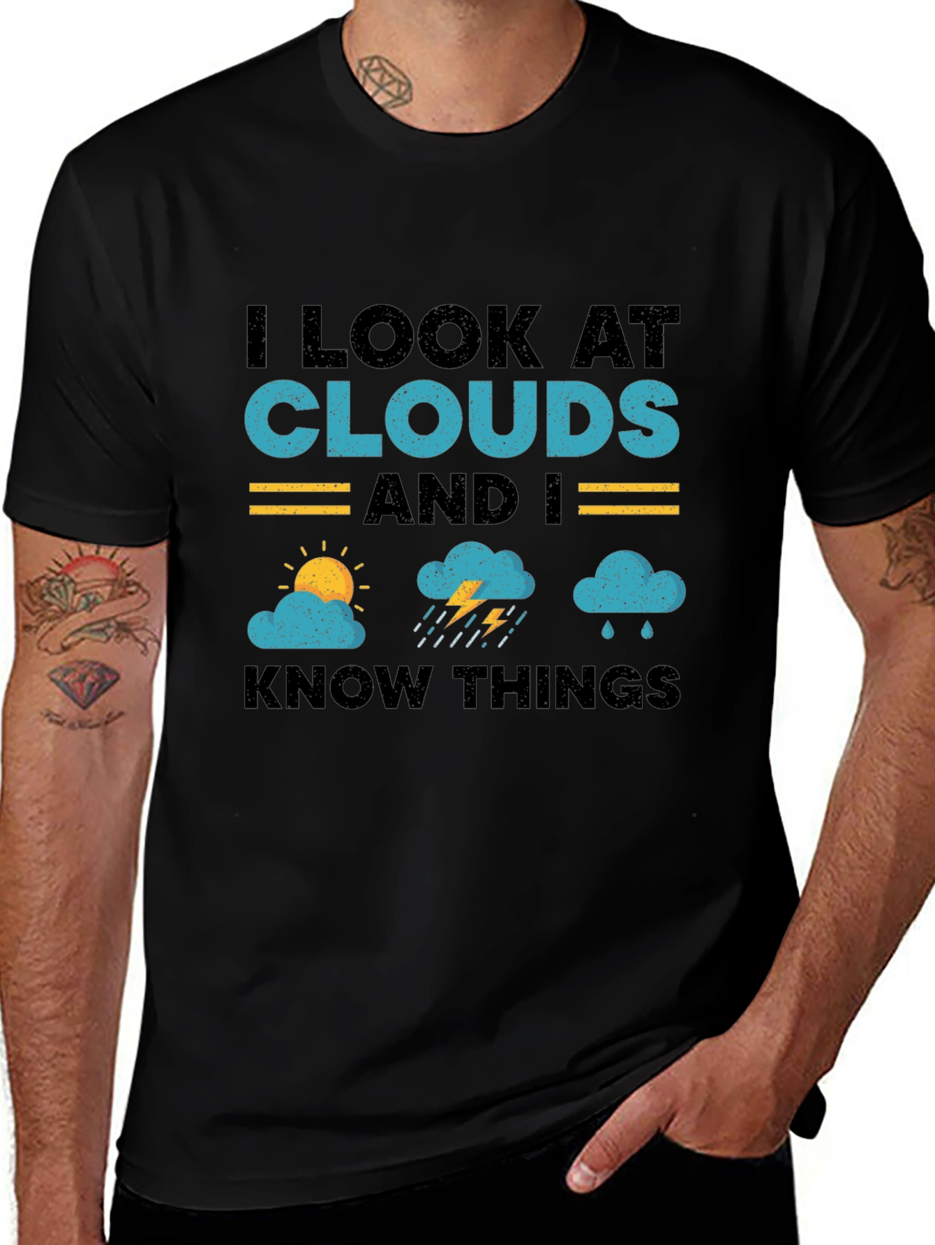 I Look At Clouds T-Shirt - Weather Lover Tee