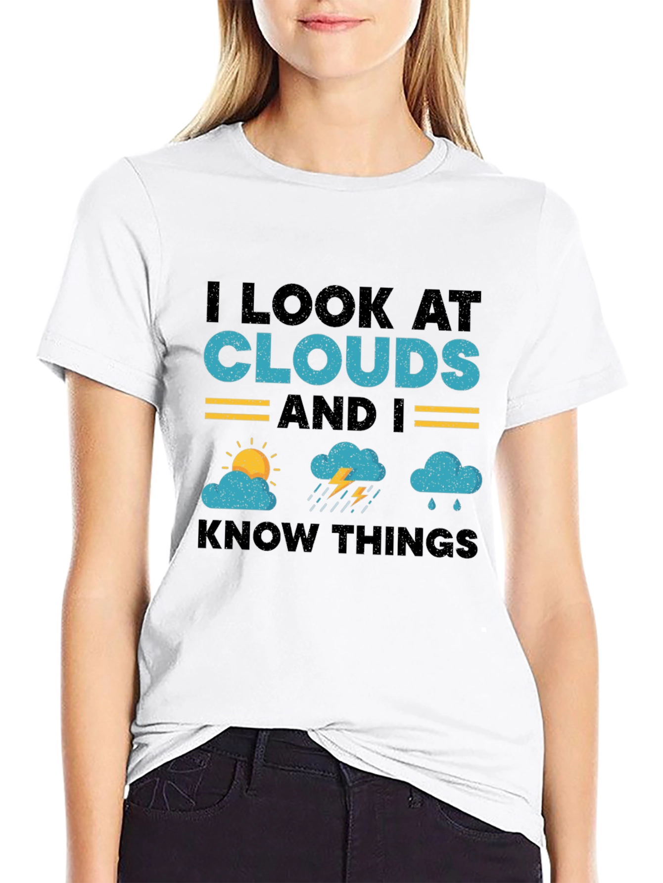 I Look At Clouds T-Shirt - Weather Lover Tee