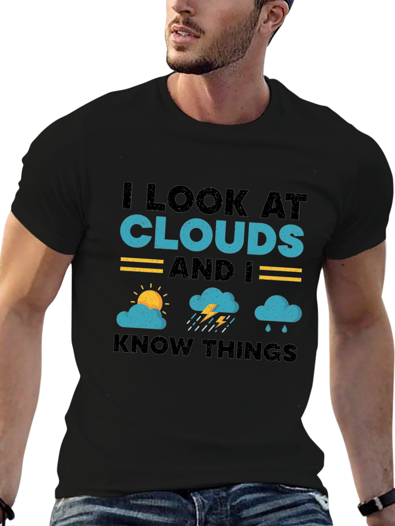 I Look At Clouds T-Shirt - Weather Lover Tee