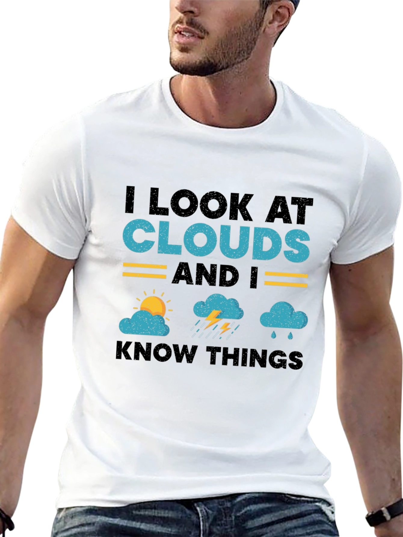 I Look At Clouds T-Shirt - Weather Lover Tee