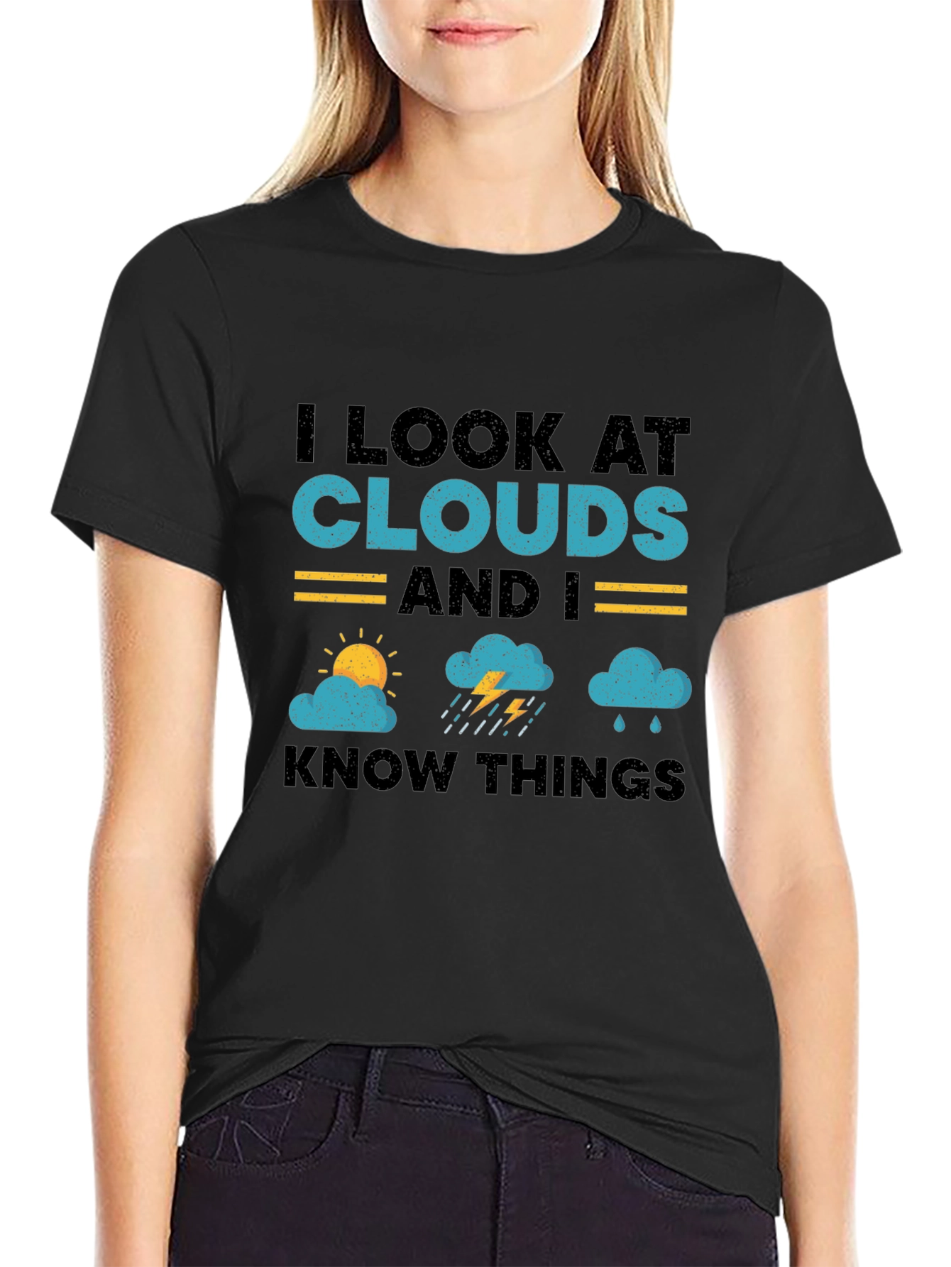 I Look At Clouds T-Shirt - Weather Lover Tee