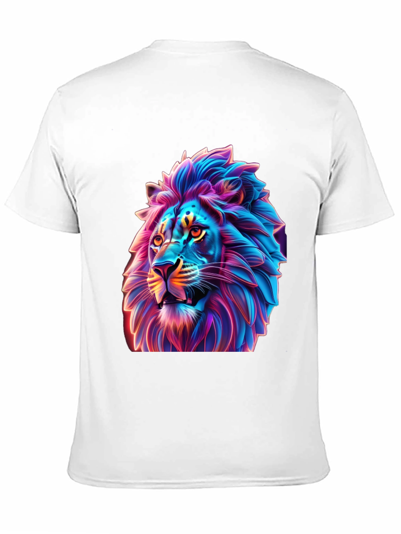 Neon Lion Graphic T-Shirt - Bold Style