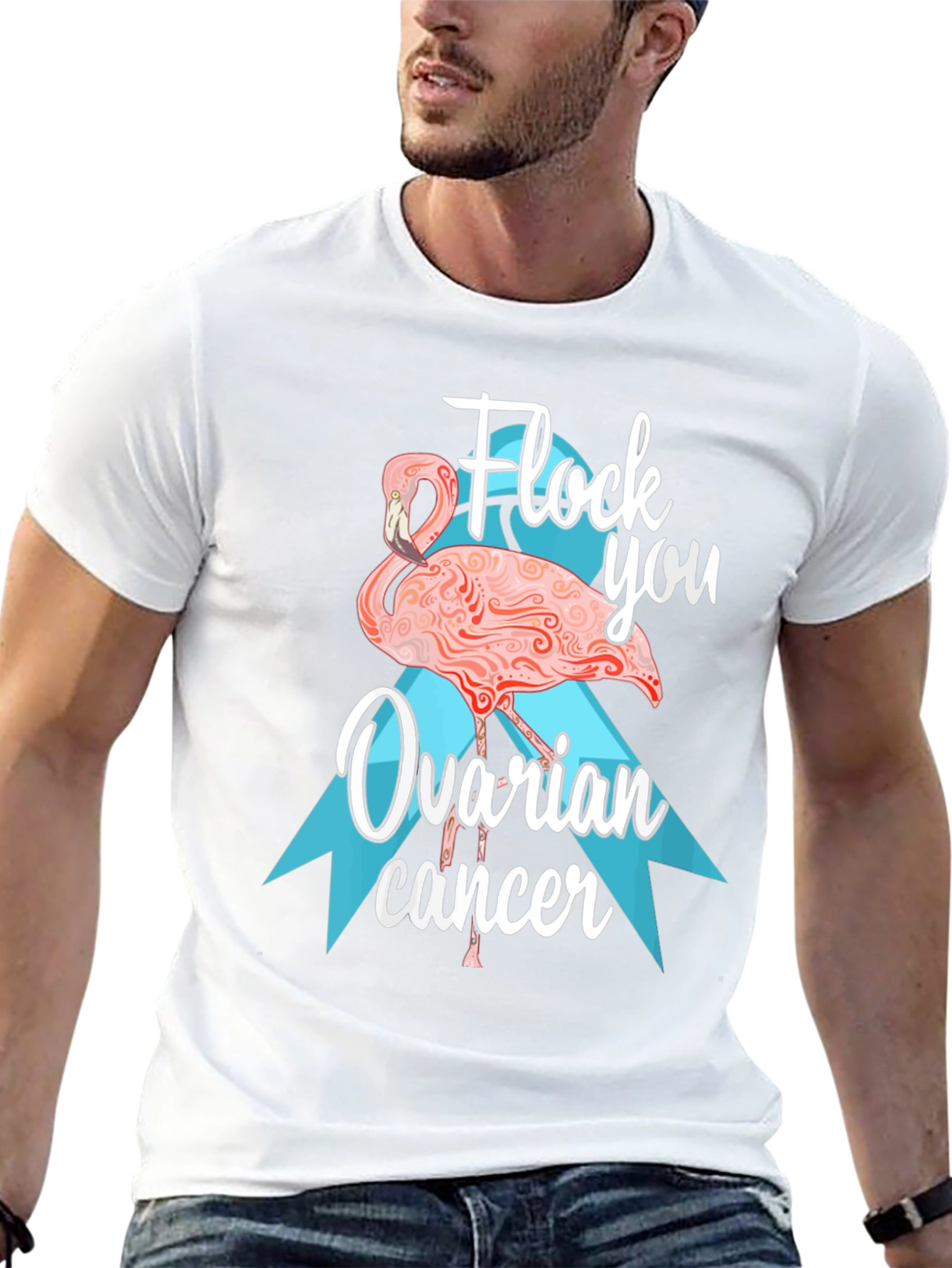 Flock You Ovarian Cancer Awareness T-Shirt