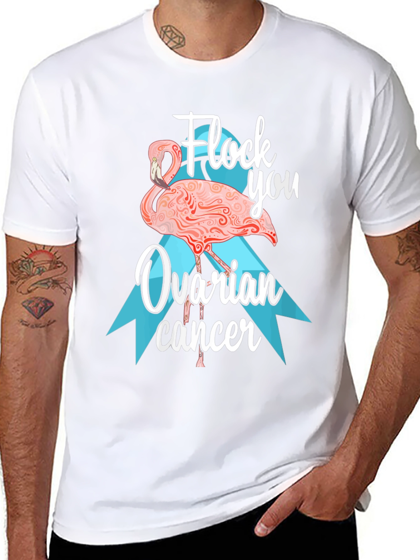 Flock You Ovarian Cancer Awareness T-Shirt
