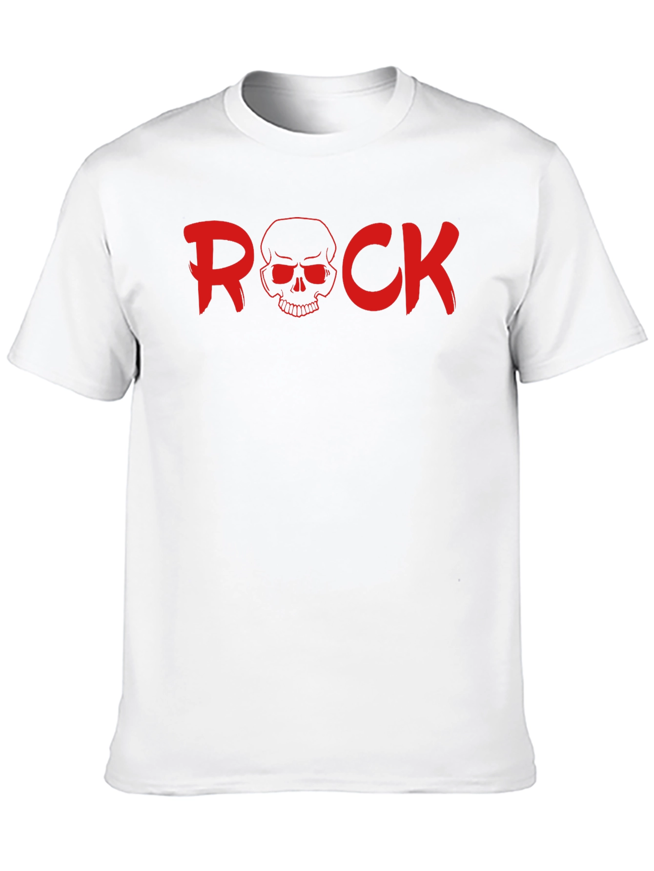 Rock Skull Graphic T-Shirt - Bold & Edgy