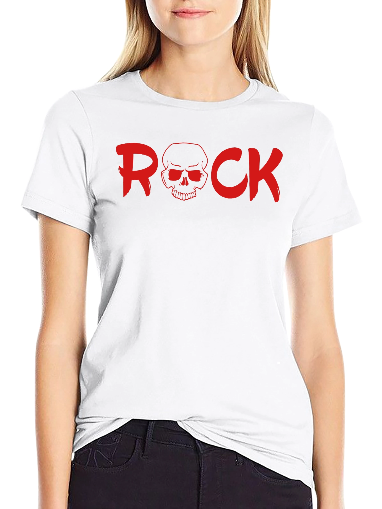 Rock Skull Graphic T-Shirt - Bold & Edgy