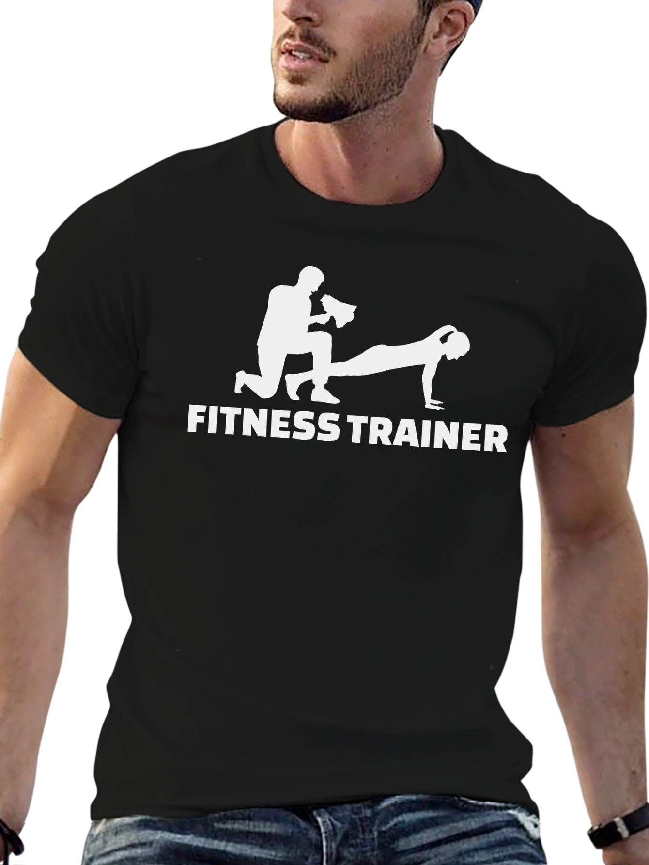 Fitness Trainer Graphic Tee - Gym Workout Shirt