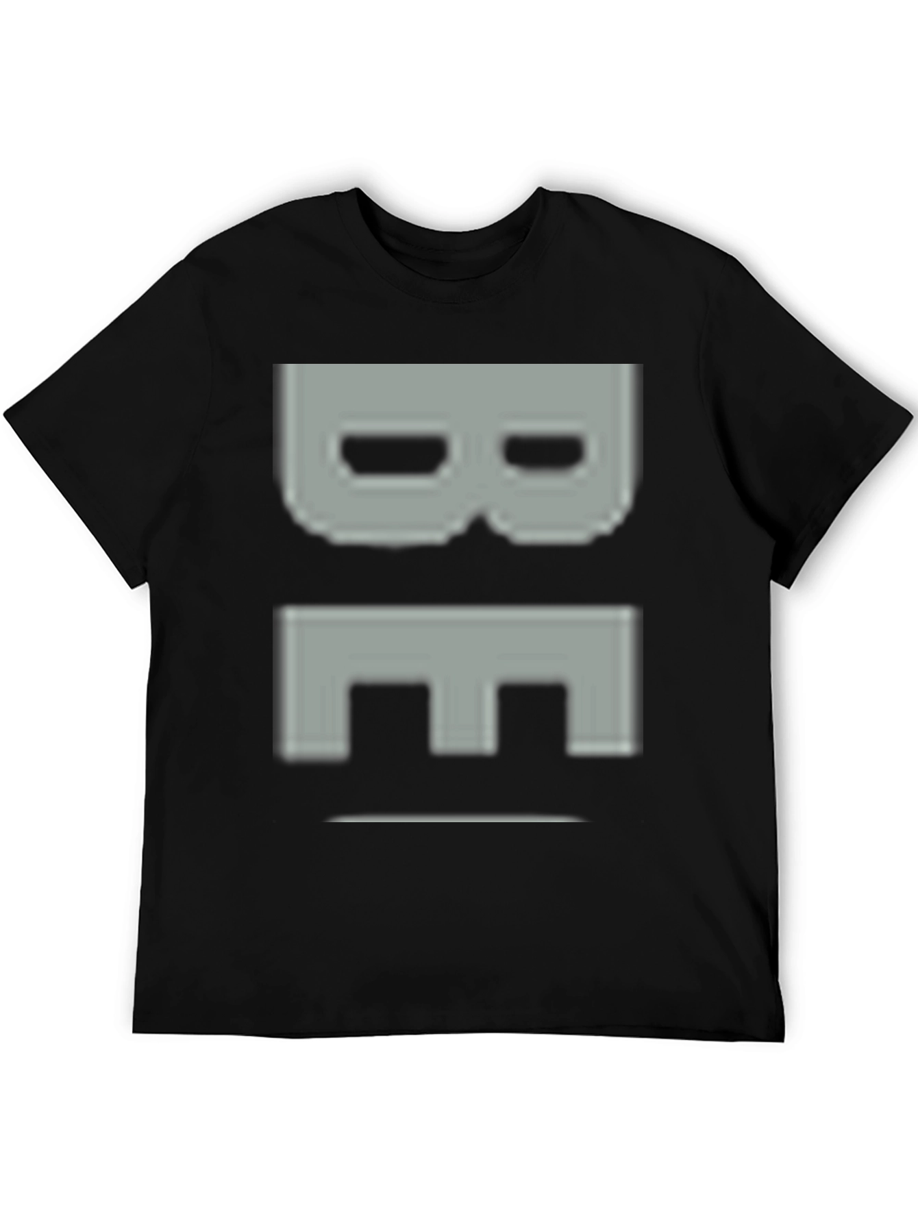 Pixelated BE Graphic Tee - Black Casual Shirt