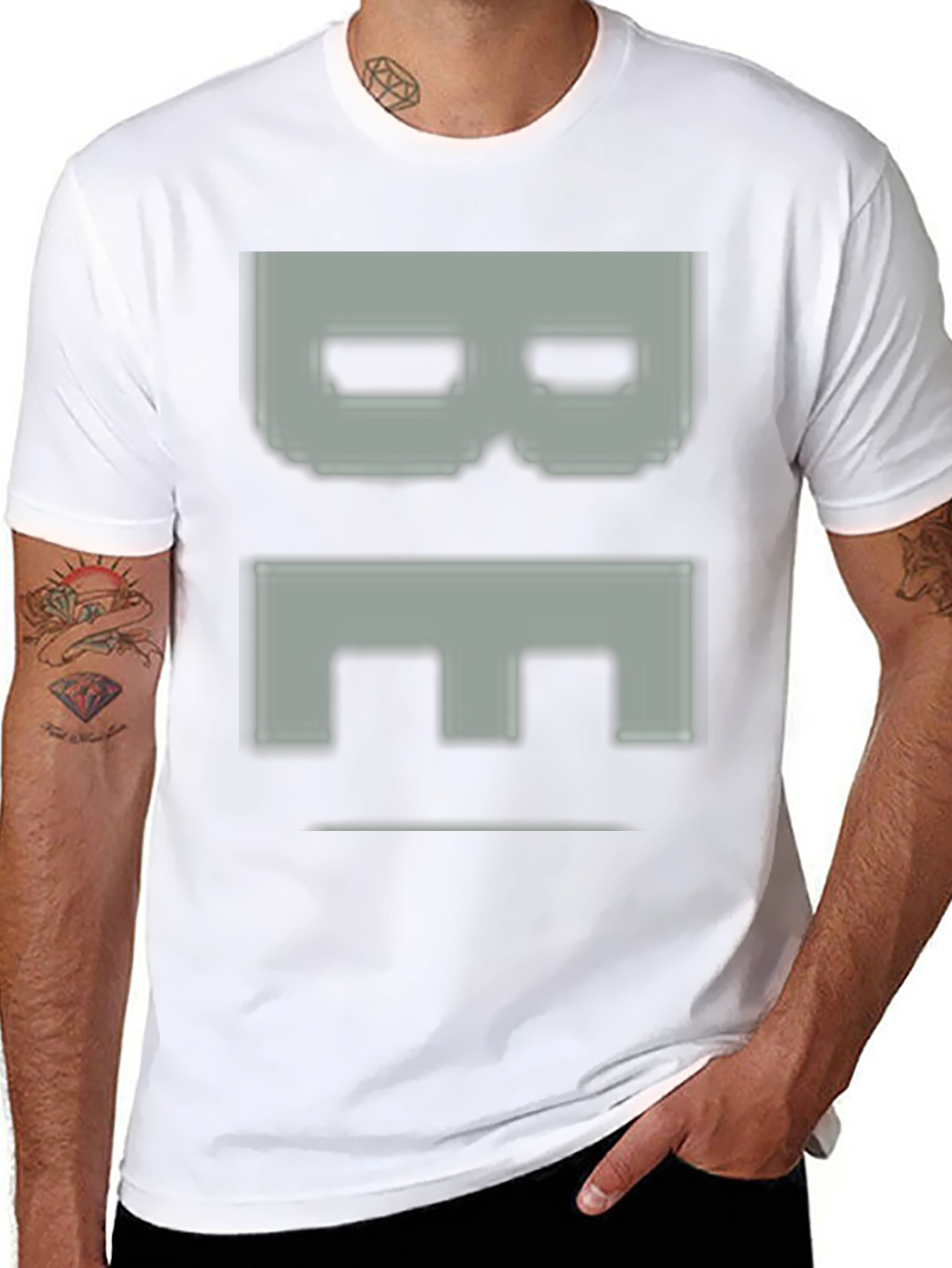 Pixelated BE Graphic Tee - Black Casual Shirt