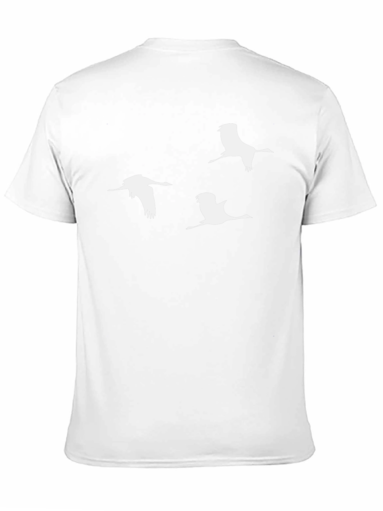 Mens Crane Graphic T-Shirt - Black
