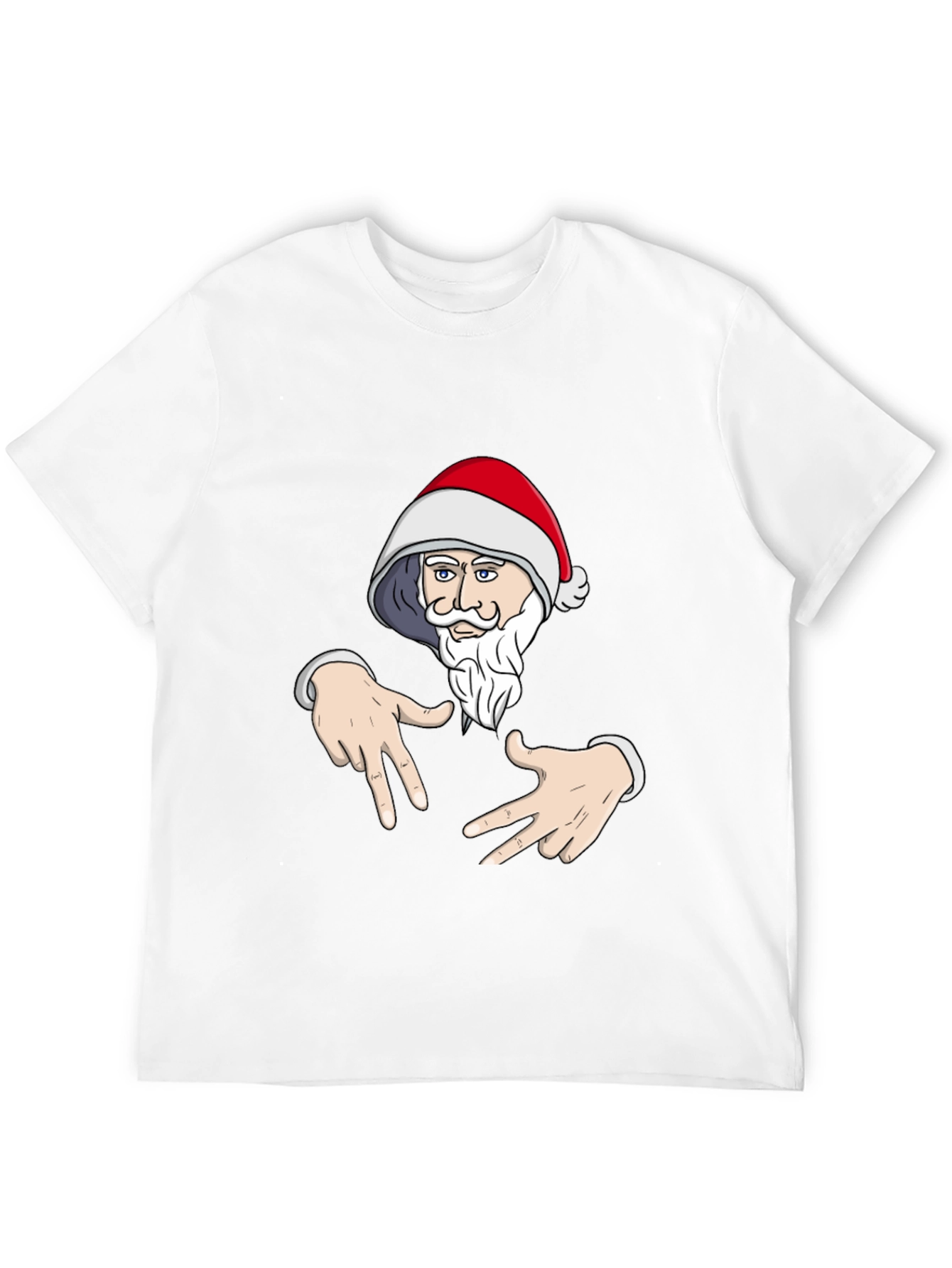 Santa Claus Gangsta T-Shirt Black